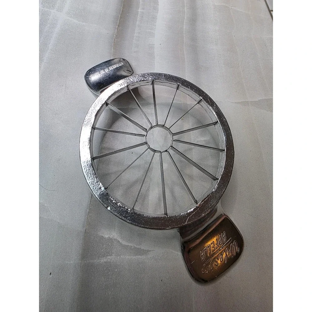 Vintage Wilesco Apfella Apple Slicer Corer West Germany Chrome Metal 12 Slice A6